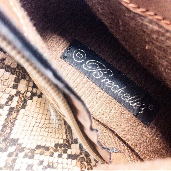 Breckelle’s Faux Snakeskin Ankle Booties Sz 8 - Picture 10 of 11